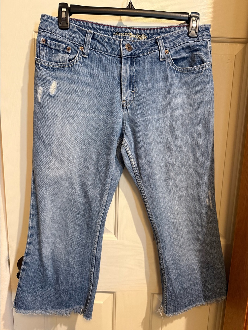 American Eagle Outfitters Light Blue Cropped Ankle Jeans
